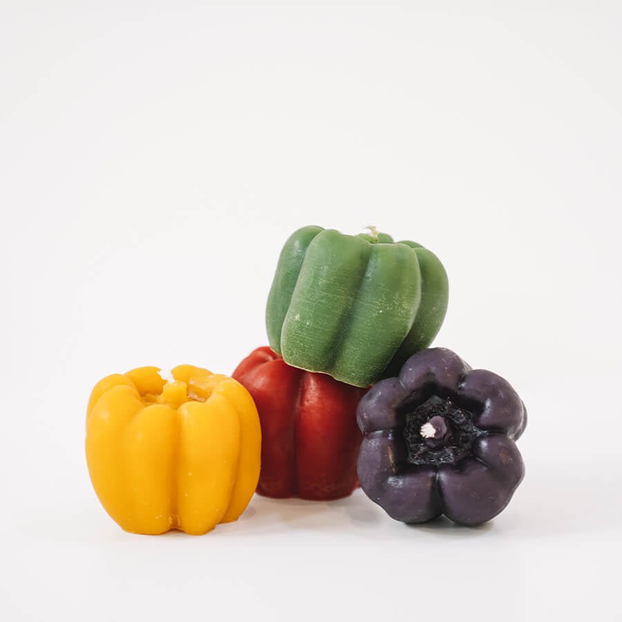 Bell Pepper Beeswax Candle