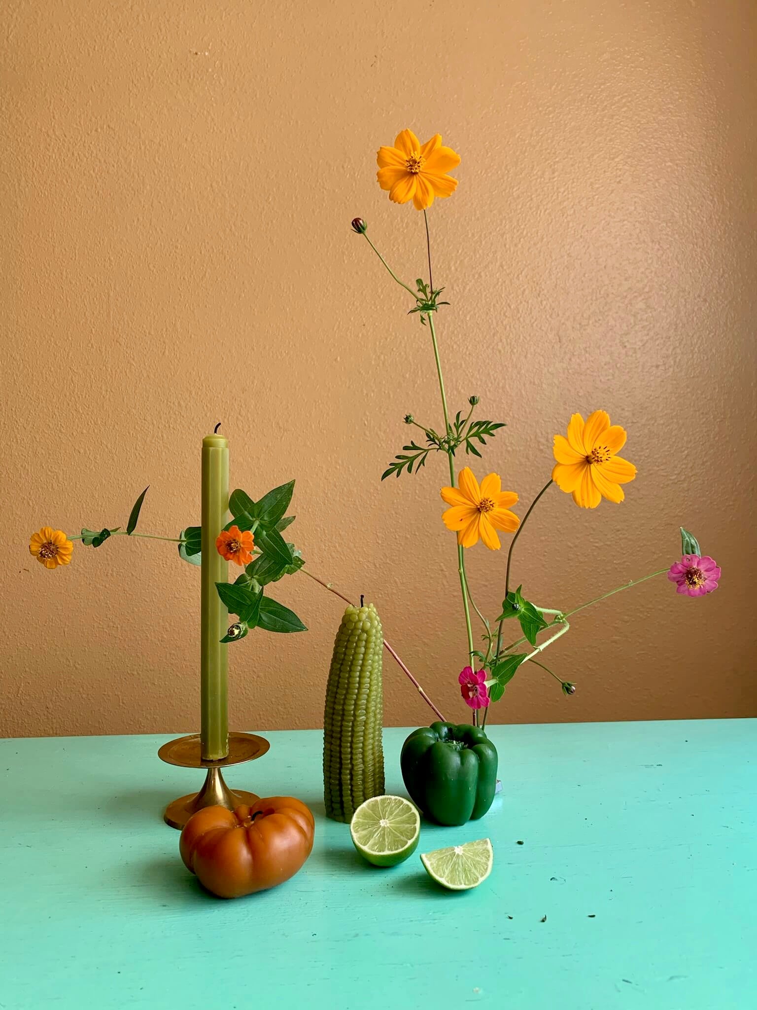 Bell Pepper Beeswax Candle