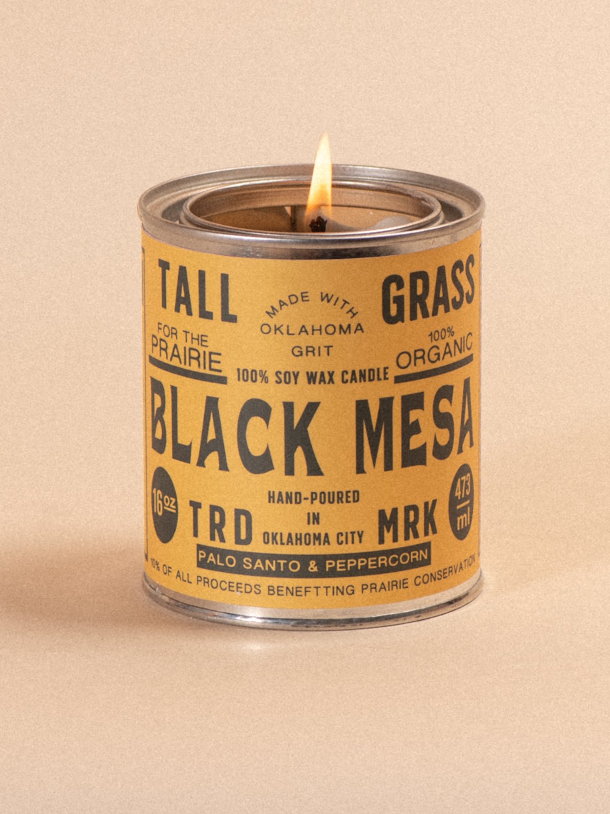 Black Mesa: Palo Santo + Peppercorn Soy Wax Candle