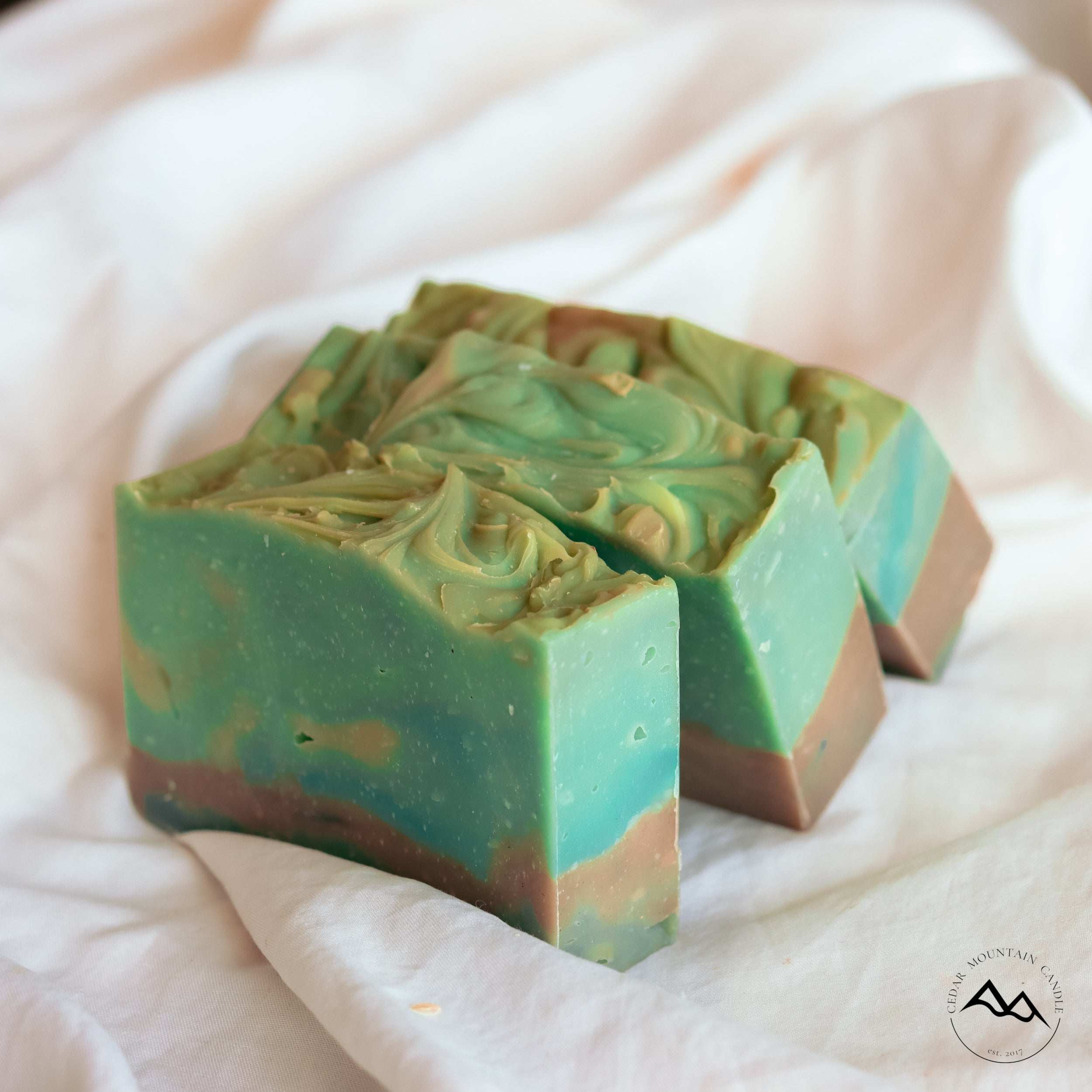 All Natural Cold Process Handmade Bar Soap - Blueberry & Thyme