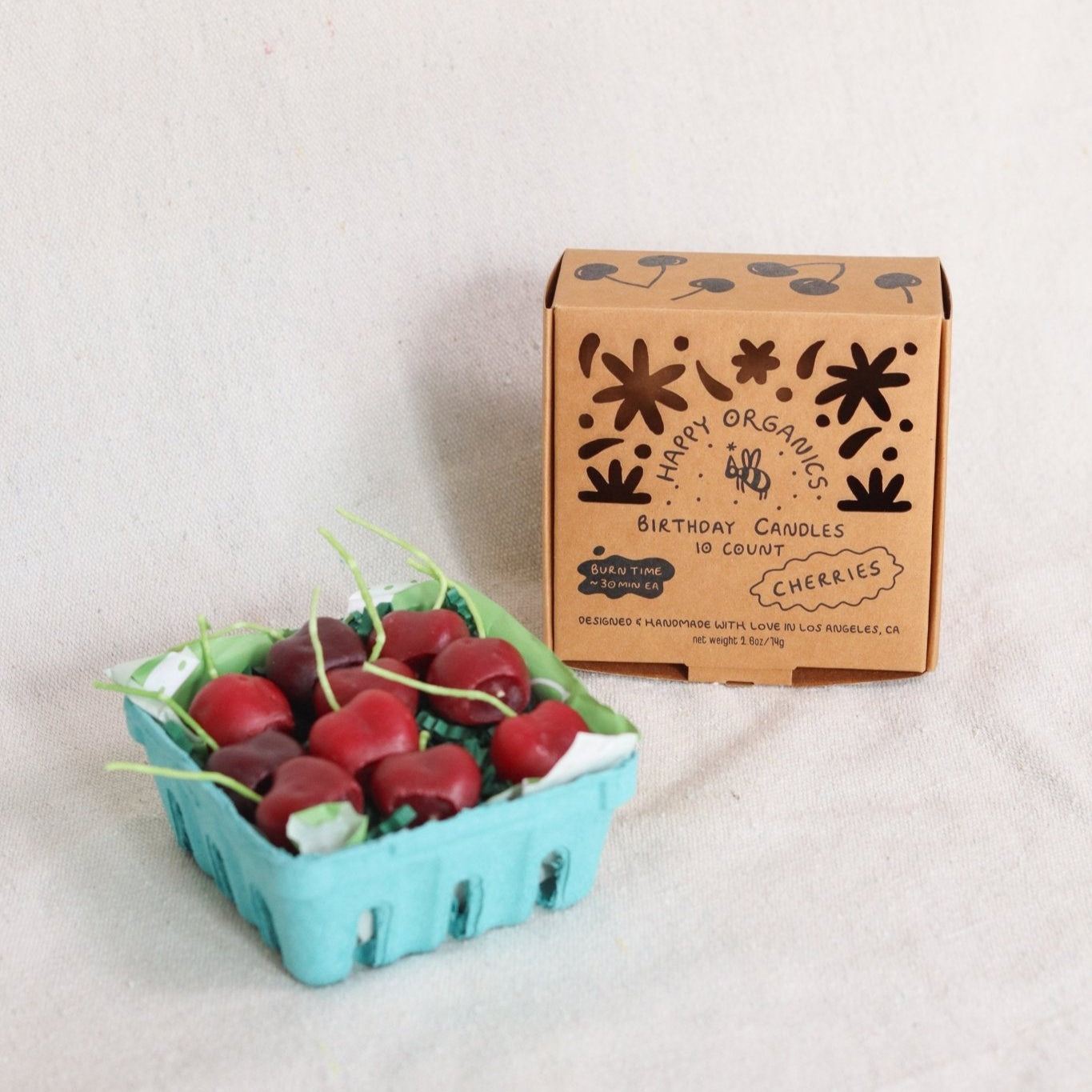 Dark Red Cherry Beeswax Candles