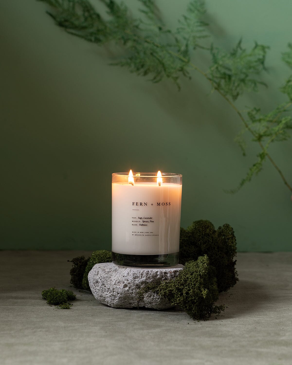 Fern + Moss Classic 2-Wick Candle