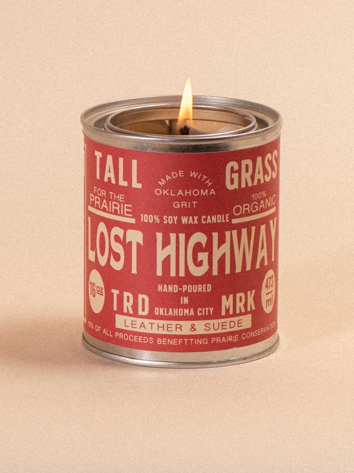 Lost Highway: Leather + Suede Soy Wax Candle
