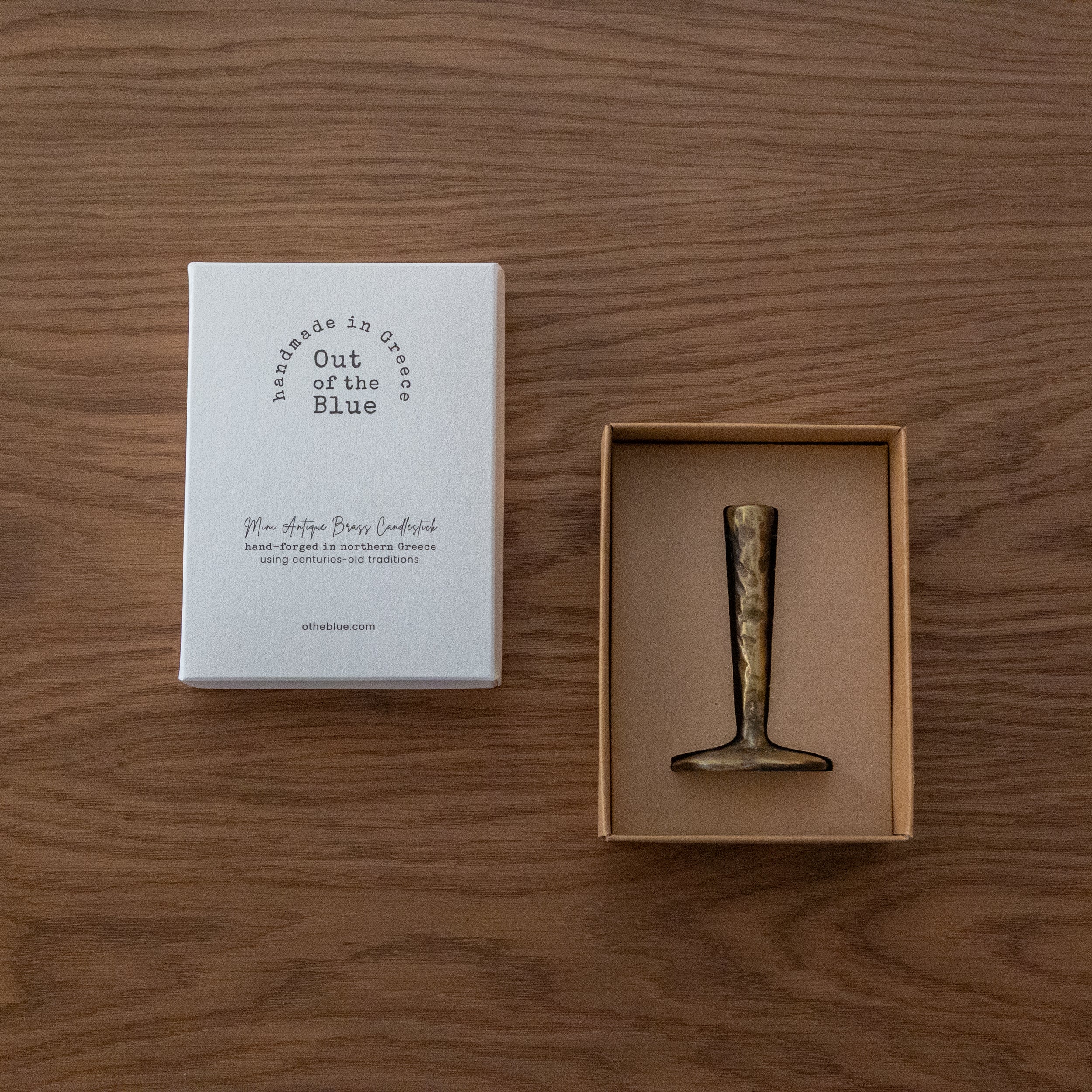 Mini Antique Brass Candlestick