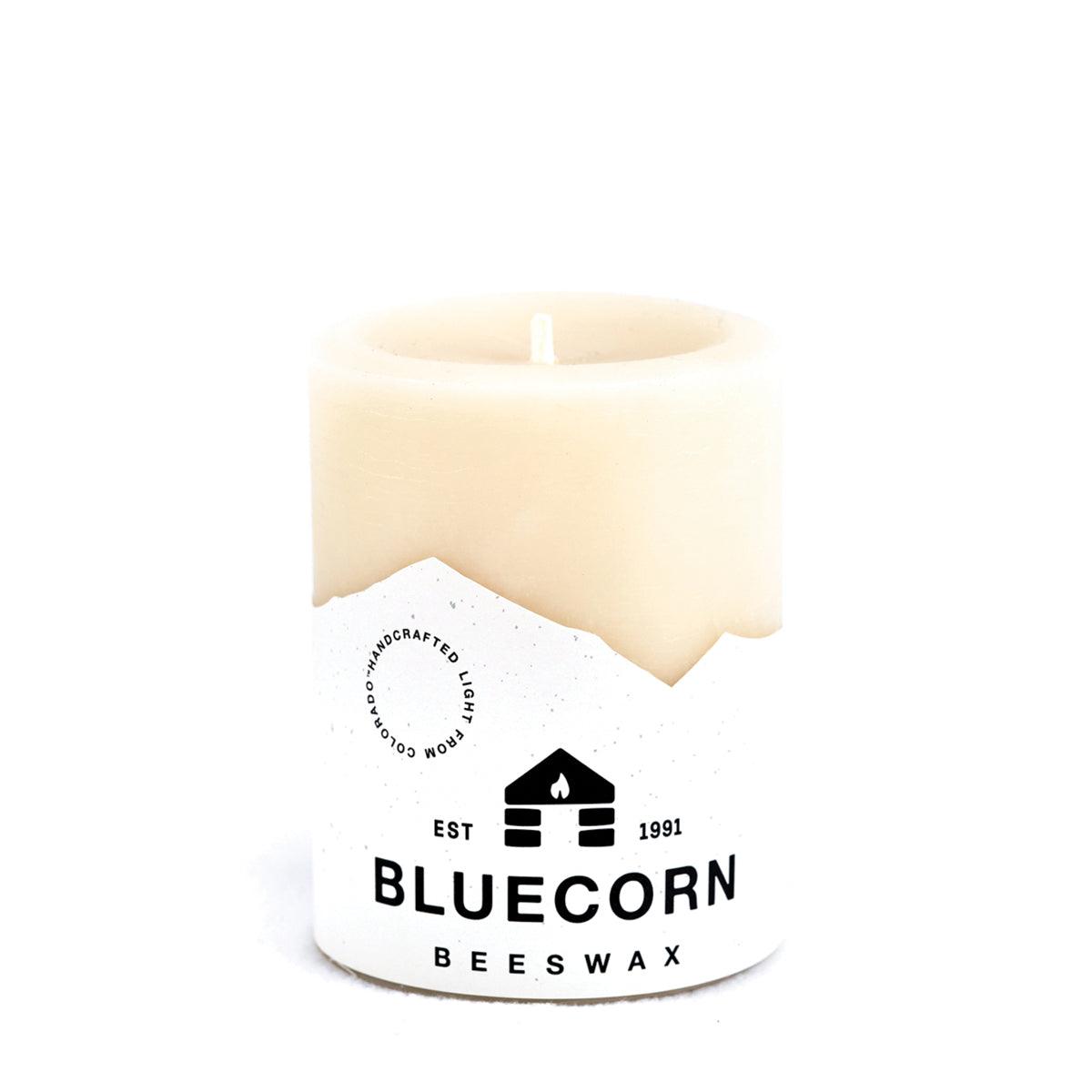 Ivory Pure Beeswax Pillar Candles