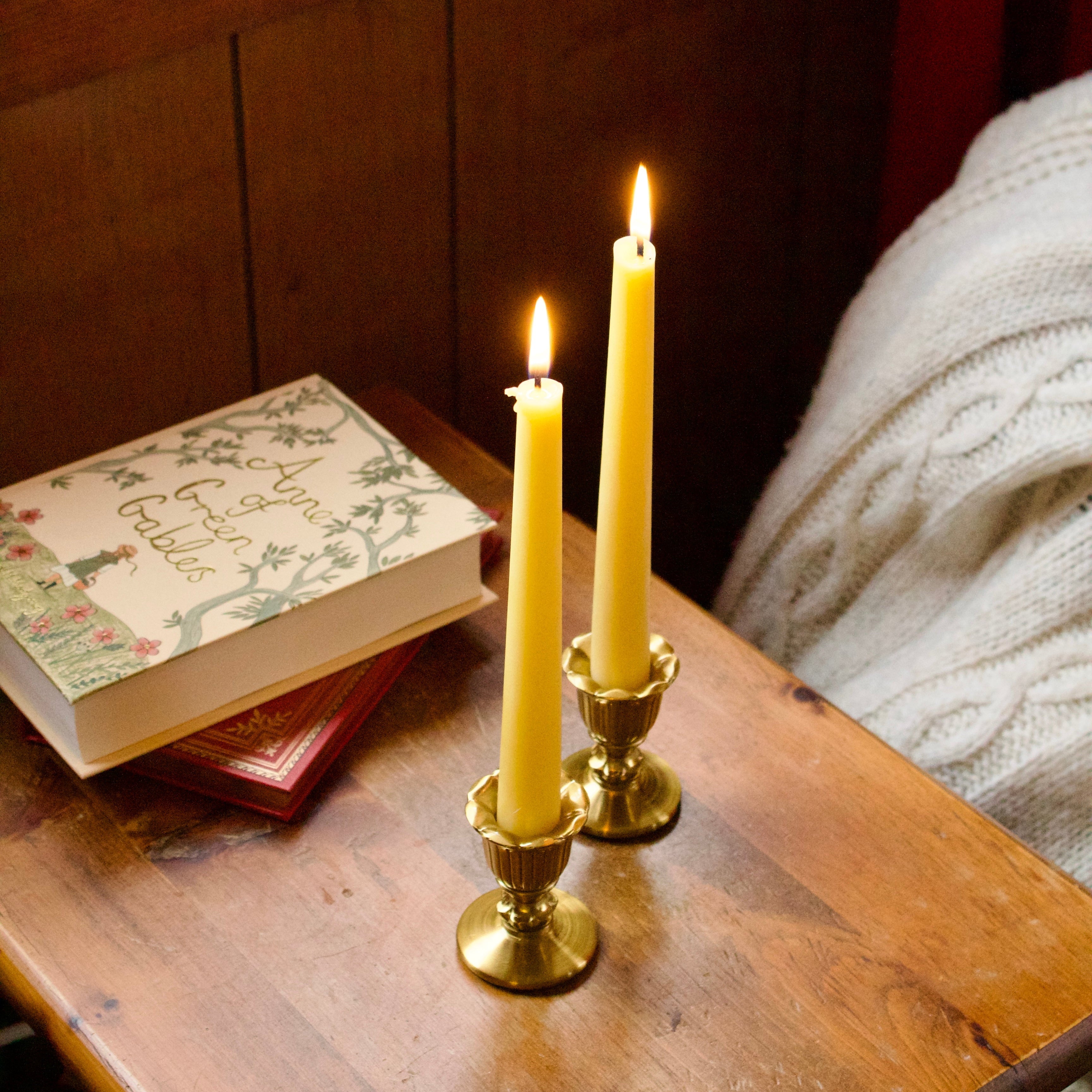 9” Pure Beeswax Tapers