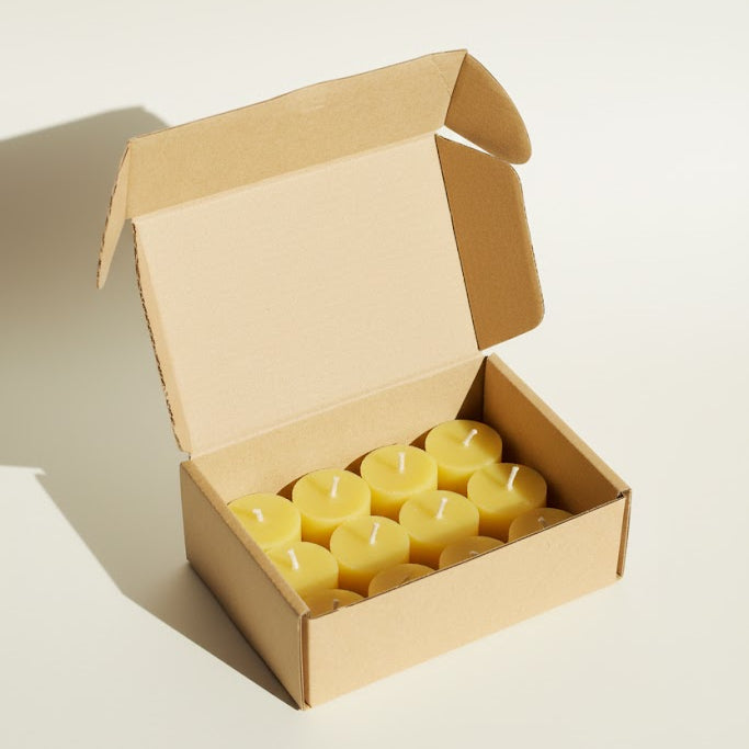 Pure Beeswax Tea Light Candles