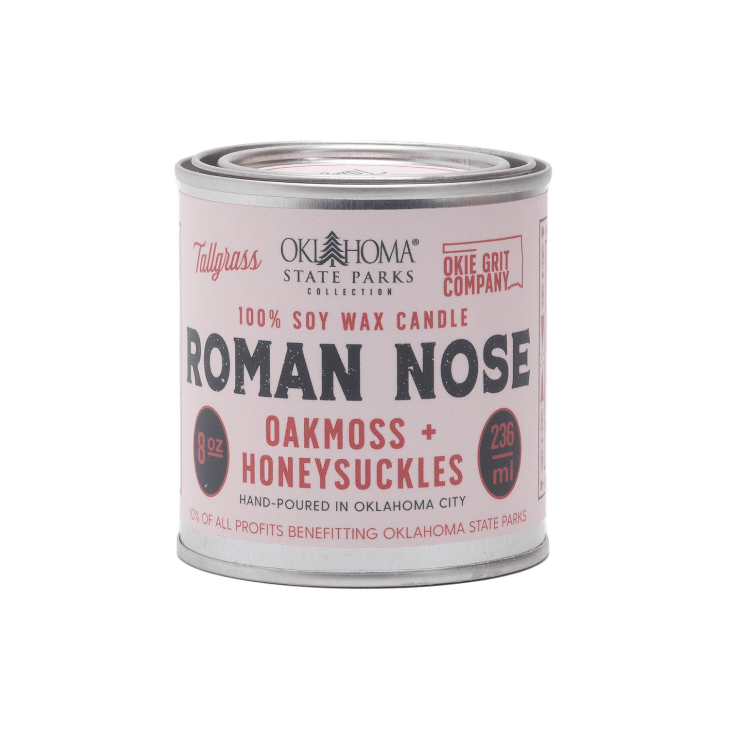 Roman Nose: Oakmoss + Honeysuckle Soy Wax Candle