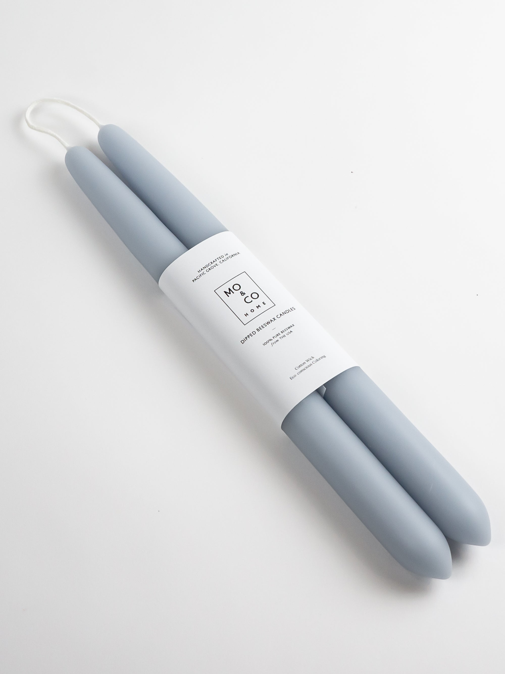 Bluebell | Dipped Beeswax Taper Candles