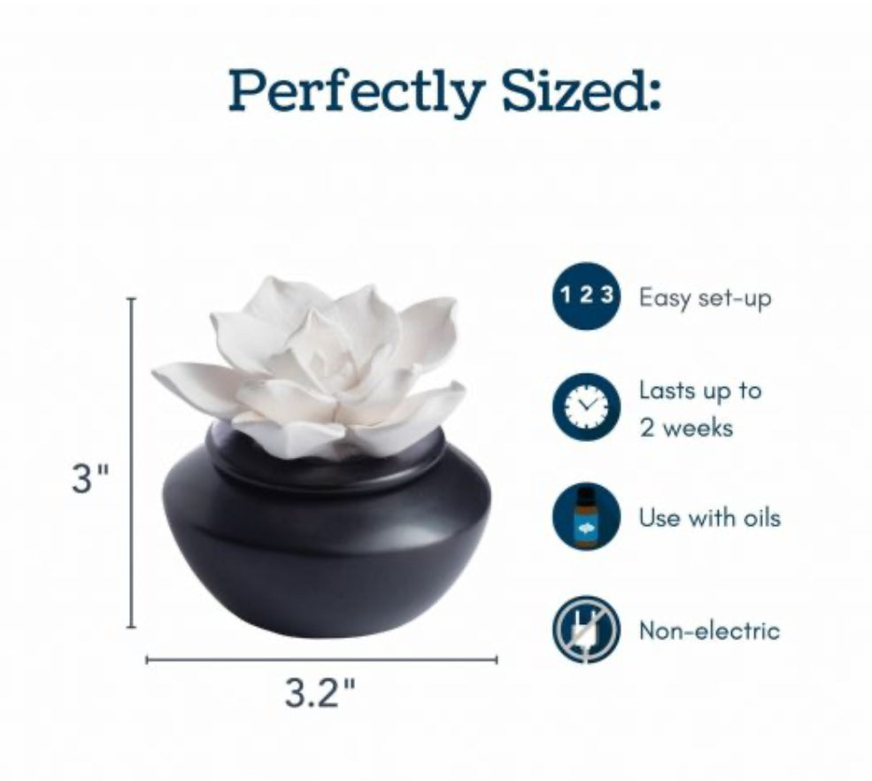 Gardenia Porcelain Diffuser